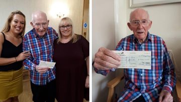Larchwood Resident celebrates book sales raising £1000 for Essex Dementia Care